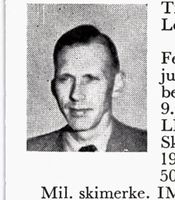 Lærer Kristen Trulsrud, f. 1917 i Lommedalen. Hopp. Foto: Ranheim: Norske skiløpere