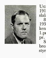 Skipsreder Trygve Ugelstad, f. 1912 i Glemmen. Hopp, kombinert, langrenn og slalåm. Foto: Ranheim: Norske skiløpere