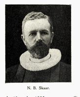 Nils Fredrik Christian Bruun Skaar, sokneprest fra 1913.