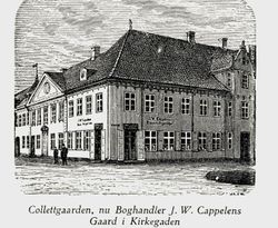 Tegning av gården, fra Det gamle Christiania, utgitt 1924.