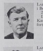 Ludvig Larsen, formann og fra Bergen. Tidligere kasserer og skihopper. Foto: Ranheim: Norske skiløpere