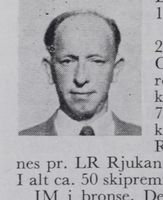 Alf Linnerud, elektrosveiser. Skihopper. Foto: Ranheim: Norske skiløpere