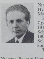 Bjarne Nilssen (1879-1956) fra Oslo, tidligere direktør i Norsk Hydro. Mangeårig formann i Rjukan IL og i skikretsen. Deltatt i langrenn, hopp og kombinert, bl.a. tysk mester i hopp og langrenn i Schwarzwald i 1900. Foto: Ranheim: Norske skiløpere