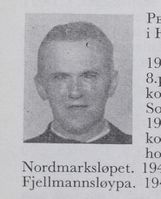 Skipsbygger Ole Pedersen, født 1902 i Hausland, Fevik. Hopp, kombinert og langrenn. Foto: Norske skiløpere b.3