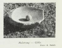 Skubbekvern fra Gile. Foto: Skansen: Bygdemøllene i Norge, 1958.