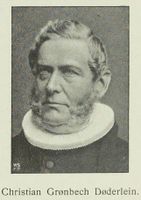 Christian Grønbech Døderlein (1816–1898), sokneprest 1862–1889.