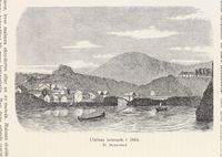 Ulefos Jernværk i 1864. / "Holla" skannet side nr. 284. nb.no