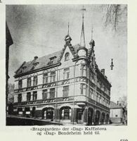 "Dag" Bondeheim i Prinsessegata 7 i Skien. Foto: "Norske næringsliv" skannet side nr. 621. nb.no Nasjonalbiblioteket