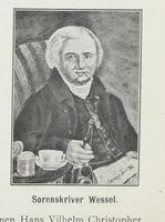 Sorenskriver for Nedre Telemark og Tinn, Jonas Olsen Wessel (1766-1851) Foto: Lund, Carl: Porsgrund 1807-1907, 1907