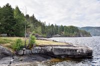 Romnes brygge i Norsjø. Foto: Roy Olsen (2018).