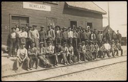 Rallargjeng på Nomeland stasjon, nær Røyknes stasjon. Ukjent/Jernbanemuseet