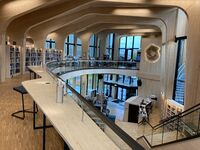 Interiør fra Nord-Odal bibliotek.