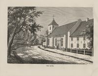 Kirken i 1870-åra, fra Nordiska taflor.