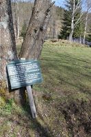 Kulturhhistorisk skilt på stedet. Foto: Chris Nyborg (2016).