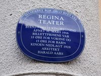 Nordre gate 18b: Regina Teater, Oslos første kinobygning 1916-1928.