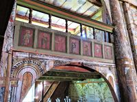 Interiør fra Nore stavkirke. Foto: Stig Rune Pedersen (2020)