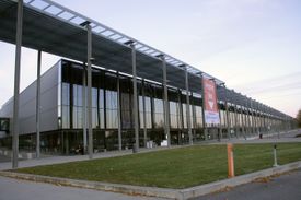 Norges Varemesse i Lillestrøm, oppført 2002. Foto: GAD (2009).