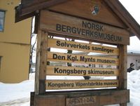 10. Norsk bergverksmuseum Kongsberg skilt 2006.jpg