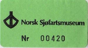 Norsk sjøfartsmuseum adgangsoblat 2006.jpg