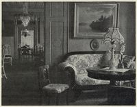 Dagligstua. Fra Wladimir Moes Norske Storgaarder, utgitt 1920.