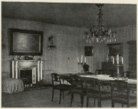 Den store salen. Fra Wladimir Moes Norske Storgaarder, utgitt 1920.