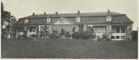 Bogstad gård omkring 1920. Foto: llustrasjon hentet fra boken "Norske Storgaarder" av Moe, Wladimir og utgitt av Aschehoug