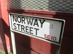 Norway Street London SE10 skilt 2018.jpg