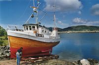 «Notøybuen» vert slippsett,