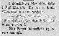 276. Notis i avisa Banneret fra Tromsø og Trondheim 15.8.1892.jpg