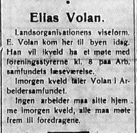 390. Notis om Elia Volans foredragsliste i Folkeviljen 24.8.1922.jpg