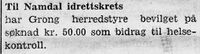 34. Notis om Namdal idrettskrets i Namdal Arbeiderblad 28.10.1950.jpg