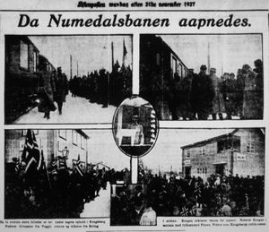 Numedalsbanens åpning 1927 Aftenposten.JPG