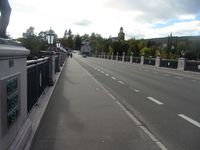 Motiv fra Nybrua, fra østre mot vestre bredd av Numedalslågen. Foto: Stig Rune Pedersen