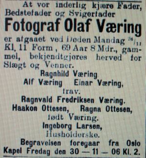 Olaf Martin Peder Væring dødsannonse 1906.JPG