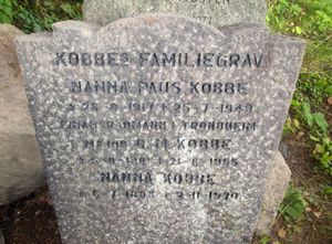 Ole Mikal Kobbe gravminne Oslo 2015.JPG