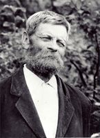 Numedalsdikteren Ole E. Krokmogen (1871-1962) fra Flesberg. Foto: Ukjent/avfotografert av Johan Brun 1980