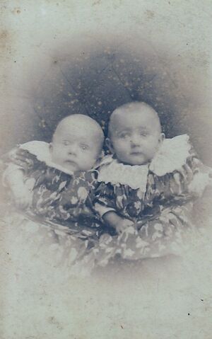 Ole og Marie i 1892, visittkortbilde tatt hos fotografene Greve .jpg