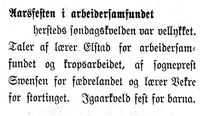 385. Omtale av årsfesten i Arbeidersamfundet i Mjølner 15.3.1898.jpg
