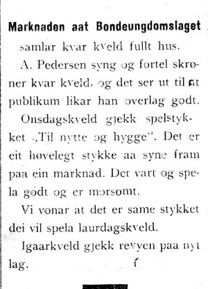 Omtale av BULs marked i Indhereds-Posten 9.11.1917.jpg