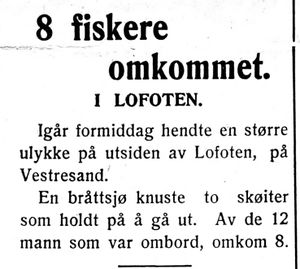 Omtale av forlis i Nord-Trøndelag og Nordenfjeldsk Tidende 17.2.1938.jpg