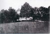 Oppegård kirke før 1876 Foto: Oppegård bibliotek