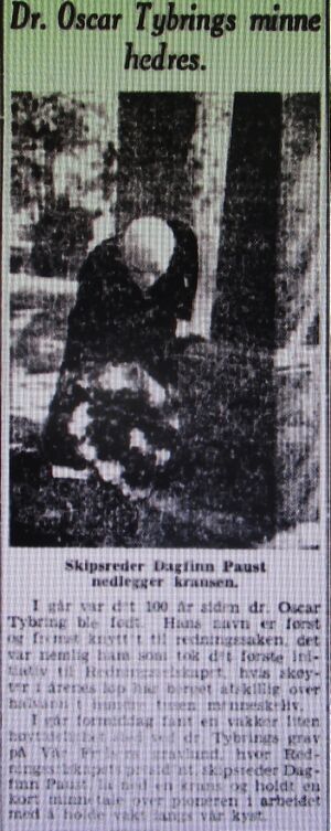 Oscar Tybring markering 100 år 1947 Aftenposten.jpg