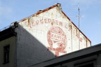 Reklame for Torgersen & Co AS Kaffe på gavelveggen til Bernt Ankers gate 6 B. Foto: Roy Olsen