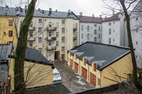 Bakgårdsmiljø på Fagerborg. Foto: Leif-Harald Ruud (2015).