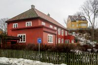 Prestegårdsveien 41 i Oslo (1924, s.m. Kristofer Lange). Foto: Leif-Harald Ruud (2023).