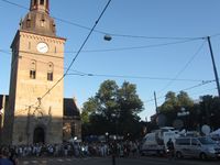 Stortorvet og Oslo domkirke 27. juli 2011, like etter terrorhendelsene. Foto: Stig Rune Pedersen