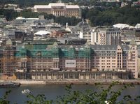 Havnelageret (under oppussing sommeren 2012) sett fra Ekebergrestauranten. Foto: Stig Rune Pedersen