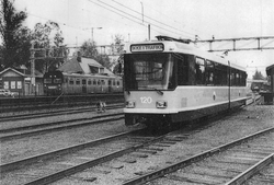 Ny Oslotrikk klar for levering på Strømmen stasjon. Foto Bjørn Gunnar Kværne.
