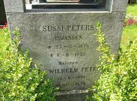 Kunstneren Otto Wilhelm Peterss gravminne på Drøbak kirkegård. Foto: Stig Rune Pedersen