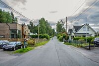 Parti fra Øvre Prinsdalsvei, neste etappe av Den Fredrikshaldske kongevei etter Ljabrubakken. Foto: Leif-Harald Ruud (2014)